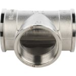 Тройник 1"1/2 ВВ никелированный STOUT Тройник 1"1/2 ВВ никелированный STOUT