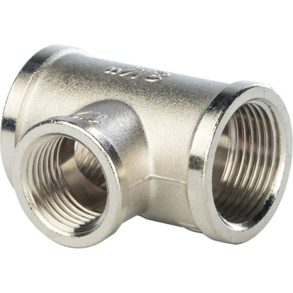 Тройник 3/4X1/2X3/4 ВВ переходной никелированный STOUT