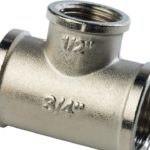 Тройник 3/4X1/2X3/4 ВВ переходной никелированный STOUT