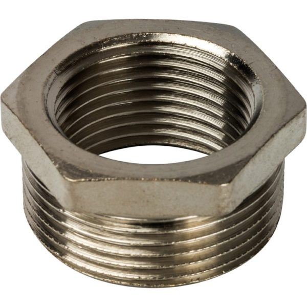 Футорка 1"1/2X1"1/4 никелированная STOUT