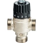 Термостатический смесительный клапан 3/4" НР 30-65°С KV 1,8 для систем отопления и ГВС STOUT Термостатический смесительный клапан 3/4" НР 30-65°С KV 1,8 для систем отопления и ГВС STOUT