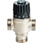 Термостатический смесительный клапан 3/4" НР 30-65°С KV 2,3м для систем отопления и ГВС STOUT Термостатический смесительный клапан 3/4" НР 30-65°С KV 2,3м для систем отопления и ГВС STOUT