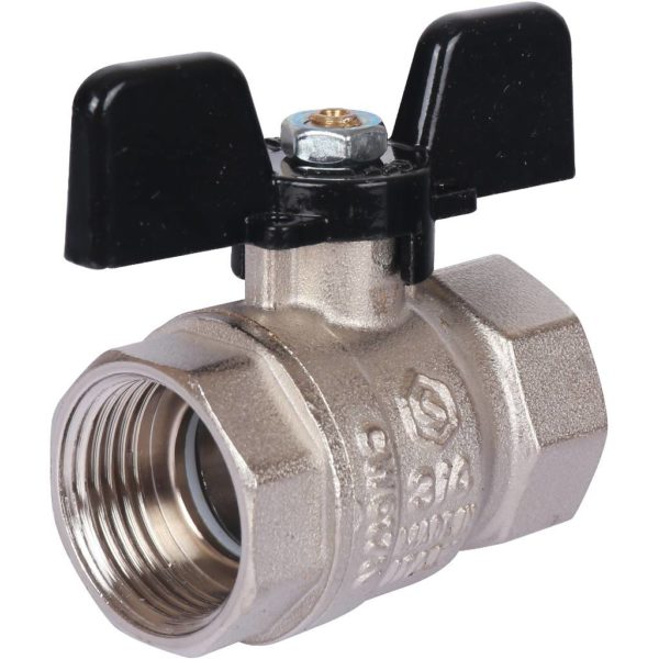 SVB Кран шаровой 3/4" стандартнопроходной, ВР/ВР, ручка бабочка STOUT