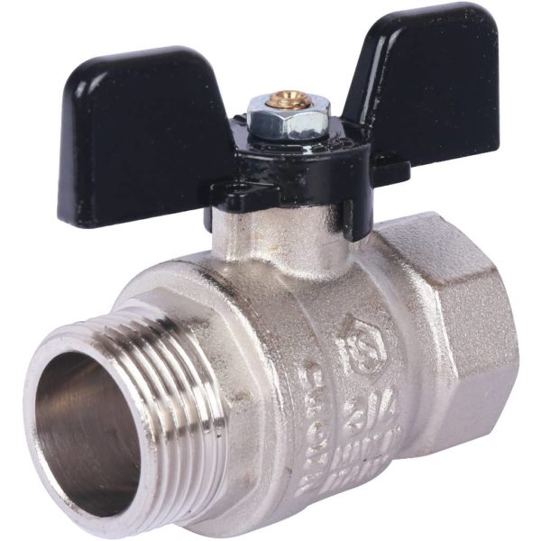 SVB Кран шаровой 3/4" стандартнопроходной, ВР/НР, ручка бабочка STOUT