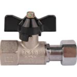 Кран шаровой 1/2x1/2 с накидной гайкой, ВР/накидная гайка, ручка бабочка STOUT Кран шаровой 1/2x1/2 с накидной гайкой, ВР/накидная гайка, ручка бабочка STOUT