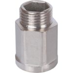 Удлинитель 1/2"x1/2" ВН шестигранный никелированный STOUT Удлинитель 1/2"x1/2" ВН шестигранный никелированный STOUT