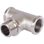 Тройник 1/2"x1/2"x1/2" ВНВ никелированный STOUT Тройник 1/2"x1/2"x1/2" ВНВ никелированный STOUT