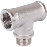 Тройник 1/2"x1/2"x1/2" ВНВ никелированный STOUT Тройник 1/2"x1/2"x1/2" ВНВ никелированный STOUT