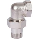 Разъемное угловое соединение 1/2" "американка" ВН, никелированное STOUT