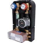 Насосная группа с теплообменником 34 пластины,с насосом Grundfos UPSO 25-65 в теплоизоляции STOUT