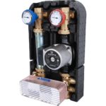 Насосная группа с теплообменником 28 пластин,с насосом Grundfos UPSO 25-65 в теплоизоляции STOUT
