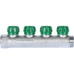 Коллектор регулирующий 1", 4 отвода 3/4" ЕК STOUT