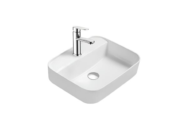 Раковина накладная для установки на столешницу AQUATEK ВЕГА AQ5506-MW 500*395*140, с отверстием под смеситель, матовый белый Раковина накладная для установки на столешницу AQUATEK ВЕГА AQ5506-MW 500*395*140, с отверстием под смеситель, матовый белый